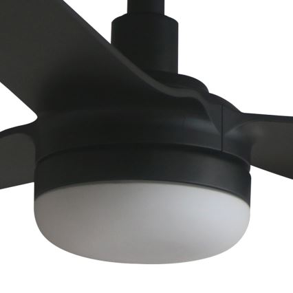 FARO 33815WT1S - Dimbare LED-plafondventilator PUNT M LED/18W/230V 2700/3000/4000K Ø 132 cm zwart Wi-Fi Tuya + afstandsbediening