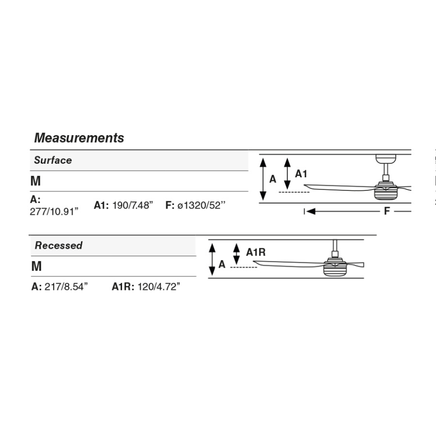 FARO 33815WT1S - Dimbare LED-plafondventilator PUNT M LED/18W/230V 2700/3000/4000K Ø 132 cm zwart Wi-Fi Tuya + afstandsbediening