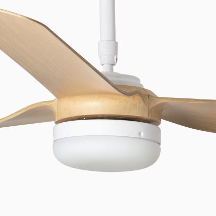 FARO 33816-20 - LED-plafondventilator PUNT LED/18W/230V Wi-Fi beige/wit + afstandsbediening