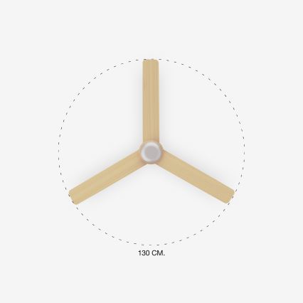 FARO 33816-20 - LED-plafondventilator PUNT LED/18W/230V Wi-Fi bruin/zwart + afstandsbediening