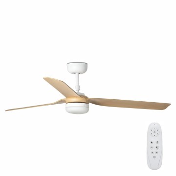 FARO 33816-20 - LED-plafondventilator PUNT LED/18W/230V Wi-Fi bruin/zwart + afstandsbediening