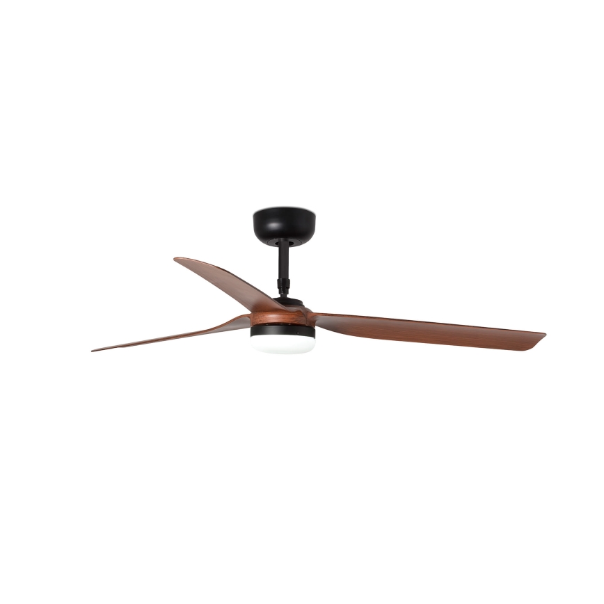 FARO 33817WT-21 - Dimbare LED-plafondventilator PUNT M LED/18W/230V bruin/zwart Ø 132 cm Wi-Fi Tuya + afstandsbediening