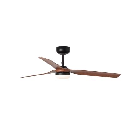 FARO 33817WT-21 - Dimbare LED-plafondventilator PUNT M LED/18W/230V bruin/zwart Ø 132 cm Wi-Fi Tuya + afstandsbediening