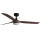 FARO 33817WT-21 - LED dimbare plafondventilator PUNT M LED/18W/230V bruin/zwart diameter 132 cm Wi-Fi Tuya + afstandsbediening