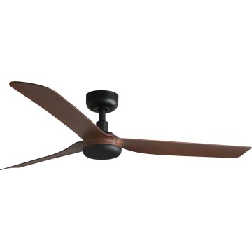 FARO 33817WT - Plafondventilator PUNT M bruin/zwart diameter 132 cm Wi-Fi Tuya + afstandsbediening