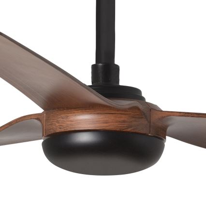 FARO 33817WT - Plafondventilator PUNT M bruin/zwart diameter 132 cm Wi-Fi Tuya + afstandsbediening