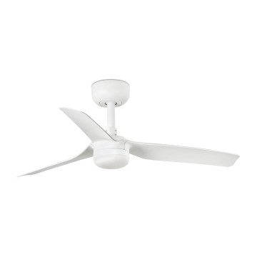 FARO 33820-1TW - Dimbare LED-plafondventilator MINI PUNT met LED/10W 2700/3000/4000K, wit Ø 90 cm + afstandsbediening