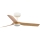 FARO 33821WT - Plafondventilator MINI PUNT S bruin/wit diameter 90 cm Wi-Fi Tuya + afstandsbediening