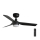 FARO 33822-1TW - LED dimbare plafondventilator MINI PUNT S LED/10W 2700/4000/6000K zwart diameter 90 cm + afstandsbediening