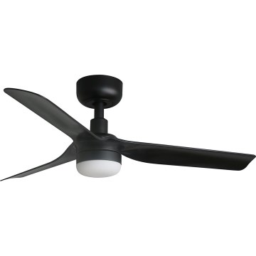 FARO 33822WT-1TW - LED dimbare plafondventilator MINI PUNT S LED/10W/230V 2700/4000/6000K zwart diameter 90 cm Wi-Fi Tuya + afstandsbediening