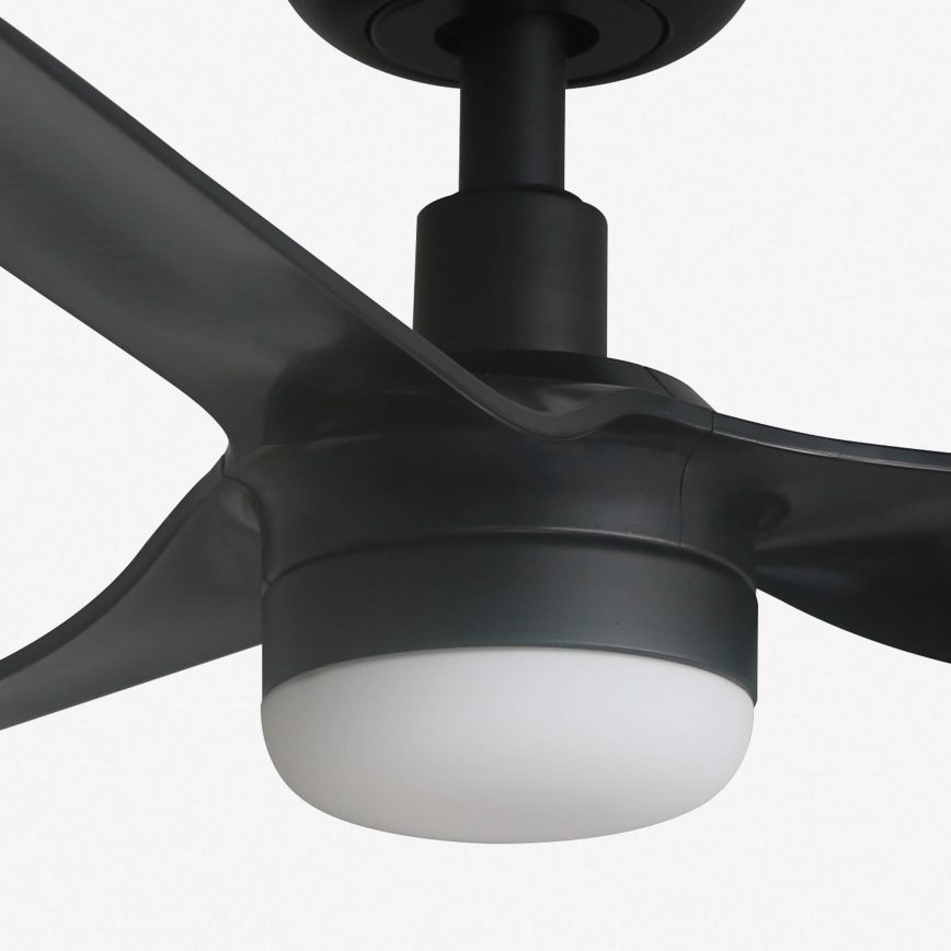 FARO 33822WT-1TW - LED dimbare plafondventilator MINI PUNT S LED/10W/230V 2700/4000/6000K zwart diameter 90 cm Wi-Fi Tuya + afstandsbediening