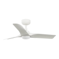 FARO 33824WT1S - LED dimbare plafondventilator HEY S LED/10W/230V 2700/3000/4000K Ø 90 cm wit Wi‑Fi Tuya + afstandsbediening