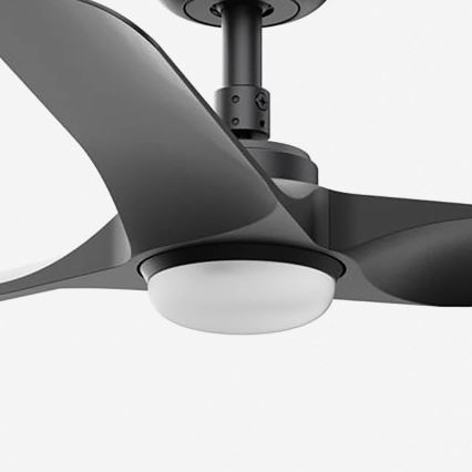FARO 33825-1TW - LED dimbare plafondventilator HEY S LED/10W/230V 2700/3000/4000K zwart Ø 90 cm + afstandsbediening
