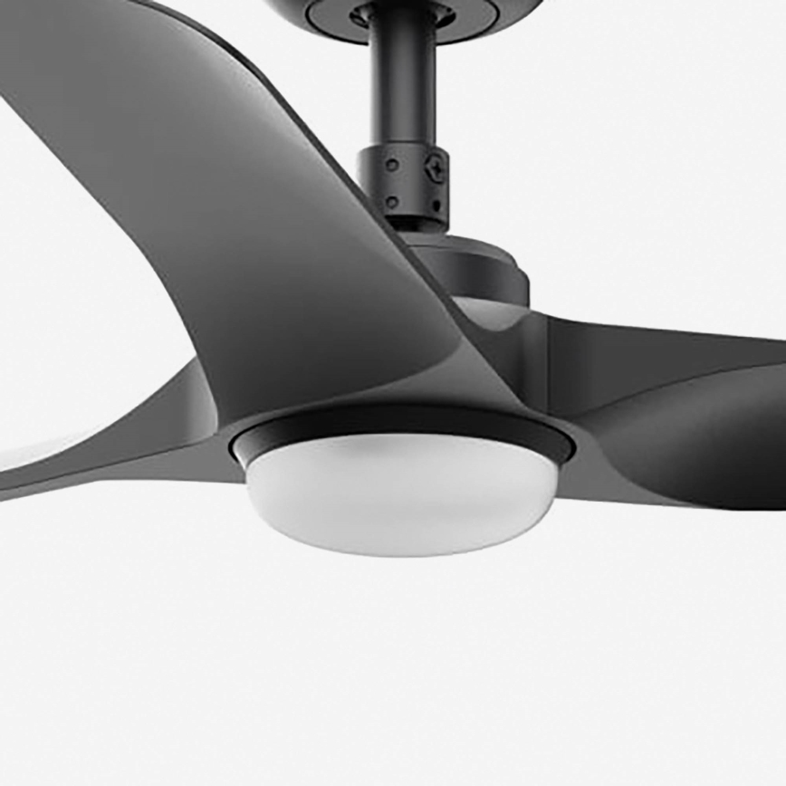 FARO 33825-1TW - LED dimbare plafondventilator HEY S LED/10W/230V 2700/3000/4000K zwart Ø 90 cm + afstandsbediening