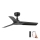 FARO 33825WP - Plafondventilator HEY S zwart diameter 90 cm SMART + afstandsbediening