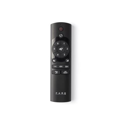 FARO 33825WT-1TW - LED dimbare plafondventilator HEY S LED/10W/230V 2700/4000/6000K zwart diameter 90 cm Wi-Fi Tuya + afstandsbediening