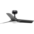 FARO 33825WT1S - LED-dimbare plafondventilator HEY S LED/10W/230V 2700/3000/4000K Ø 90 cm zwart Wi-Fi Tuya + afstandsbediening