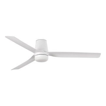 FARO 33828-1TW - LED dimbare plafondventilator PUNT TUB M LED/18W/230V 3000/4200/6500K diameter 130 cm wit + afstandsbediening