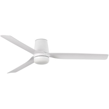 FARO 33828WT-1TW - LED dimbare plafondventilator PUNT TUB M LED/18W/230V 3000/4200/6500K wit diameter 132 cm Wi-Fi Tuya + afstandsbediening