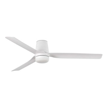 FARO 33828WT1S - LED-dimbare plafondventilator PUNT TUB M LED/18W/230V 2700/3000/4000K Ø 132 cm wit Wi-Fi Tuya + afstandsbediening