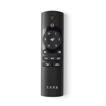 FARO 33829-1TW - LED dimbare plafondventilator PUNT TUB M LED/18W/230V 2700/3000/4000K Ø 130 cm wit/bruin+ afstandsbediening
