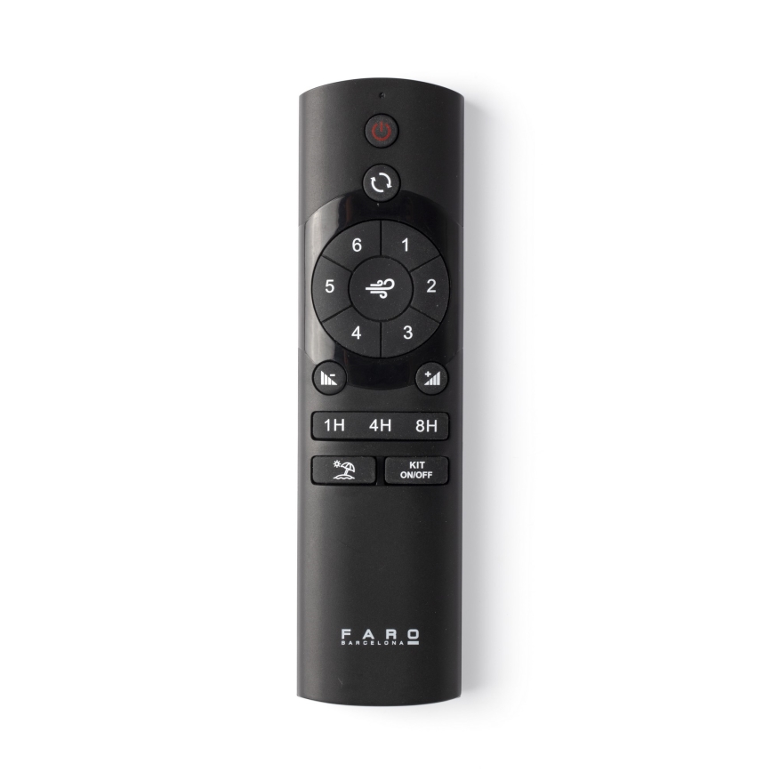 FARO 33829-1TW - LED dimbare plafondventilator PUNT TUB M LED/18W/230V 2700/3000/4000K Ø 130 cm wit/bruin+ afstandsbediening
