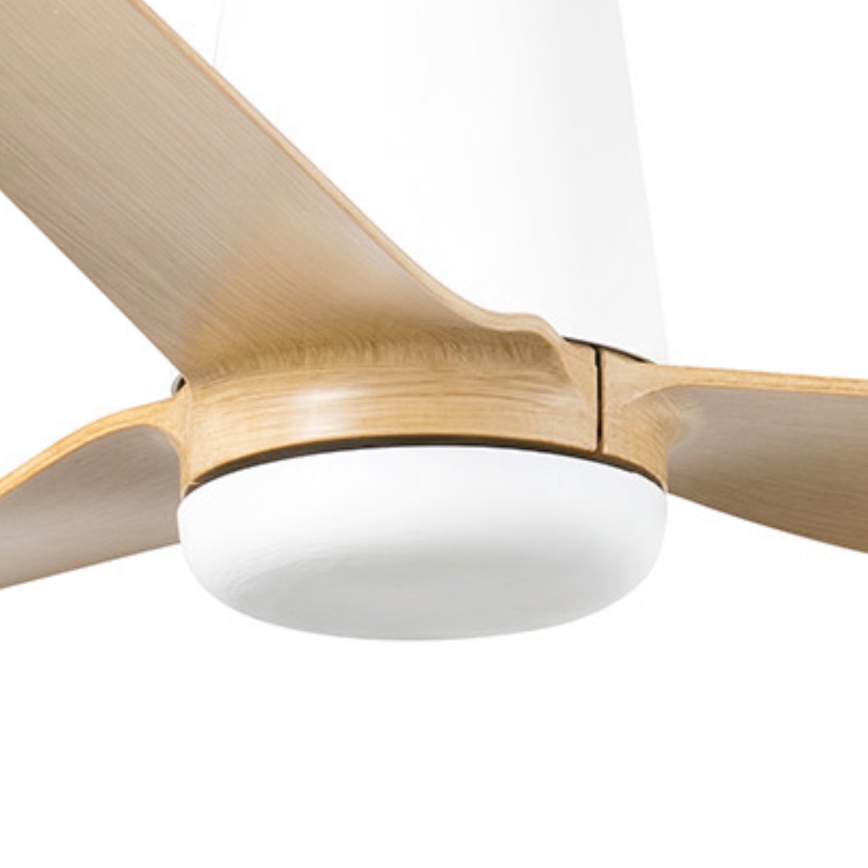 FARO 33829 - Plafondventilator PUNT TUB M bruin/wit diameter 130 cm + afstandsbediening