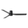 FARO 33830 - Plafondventilator PUNT TUB M zwart diameter 130 cm + afstandsbediening