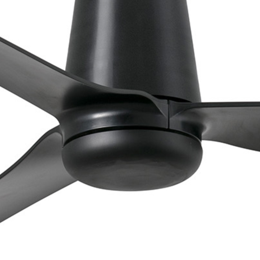 FARO 33830WT - Plafondventilator PUNT TUB M zwart diameter 132 cm Wi-Fi Tuya + afstandsbediening