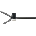 FARO 33830WT1S - Dimbare LED-plafondventilator PUNT TUB M LED/18W/230V 2700/3000/4000K Ø 132 cm zwart Wi-Fi Tuya + afstandsbediening