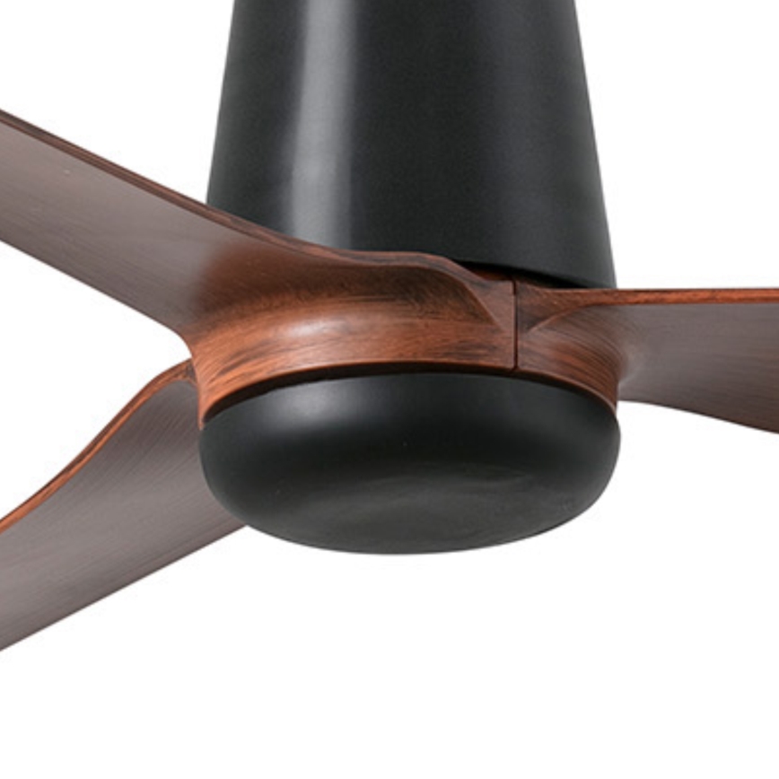 FARO 33831 - Plafondventilator PUNT TUB M bruin/zwart diameter 130 cm + afstandsbediening
