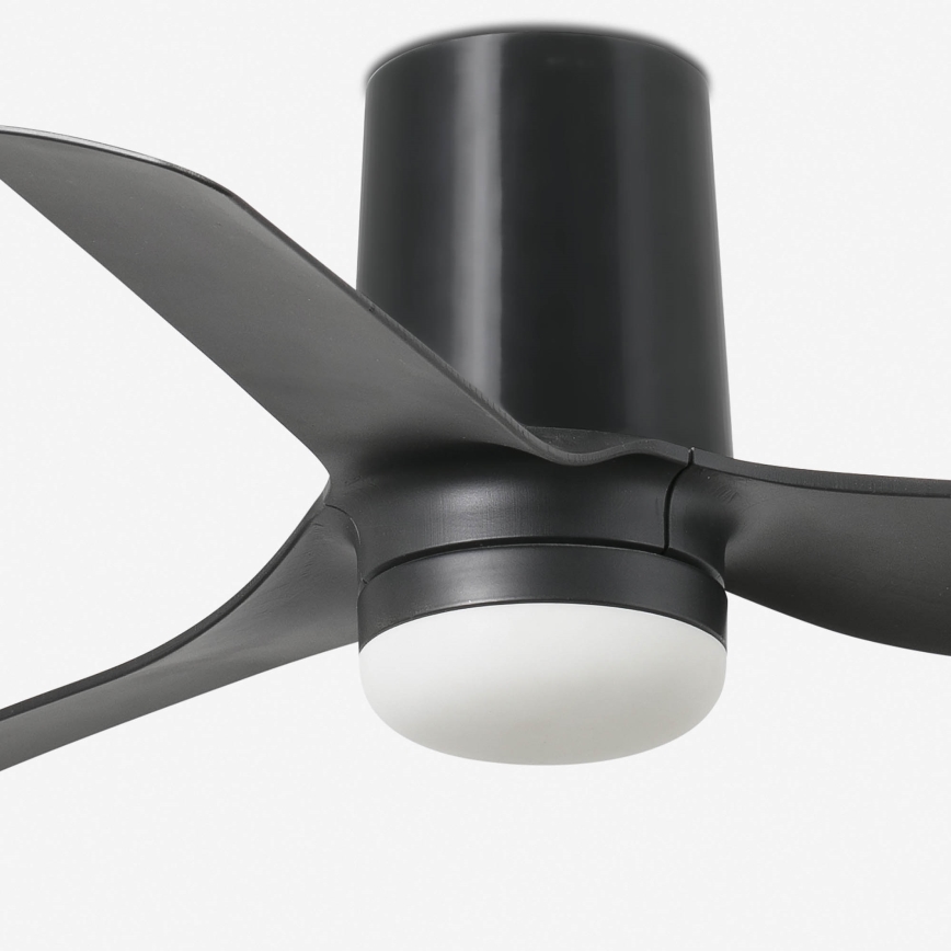FARO 33834-1TW - LED dimbare plafondventilator MINI PUNT TUB S LED/10W/230V 2700/4000/6000K diameter 90 cm zwart + afstandsbediening