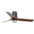 FARO 33835-1TW - Dimbare LED-plafondventilator MINI PUNT TUB met LED/10W/230V 2700/3000/4000K Ø 90 cm bruin/zwart + afstandsbediening