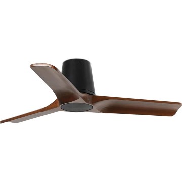 FARO 33837 - Plafondventilator HEYWOOD TUB S grenen/zwart diameter 90 cm + afstandsbediening