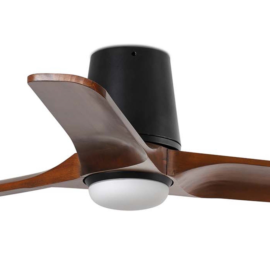 FARO 33837WT-1TW - LED dimbare plafondventilator HEYWOOD TUB S LED/10W/230V 2700/4000/6000K grenen/wit diameter 90 cm Wi-Fi Tuya + afstandsbediening