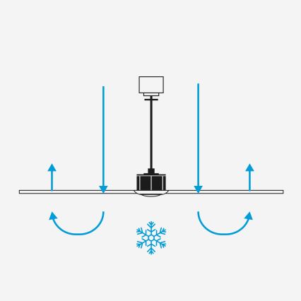 FARO 33838WT-1TW - LED-dimbare plafondventilator HEYWOOD TUB L LED/10W/230V 2700/3000/4000K dennenhout/wit Ø 132 cm Wi-Fi Tuya + afstandsbediening