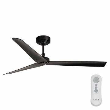 FARO 34100 - Plafondventilator MILOS zwart + afstandsbediening