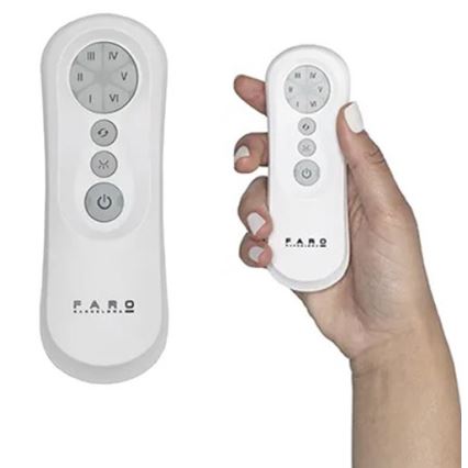 FARO 34100 - Plafondventilator MILOS zwart + afstandsbediening