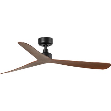 FARO 34197WT - Plafondventilator ROCKER M Ø 132 cm bruin/zwart Wi-Fi Tuya + afstandsbediening