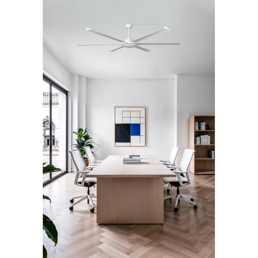 FARO 34202 - Plafondventilator ROTTERDAM XL wit diameter 200 cm + afstandsbediening
