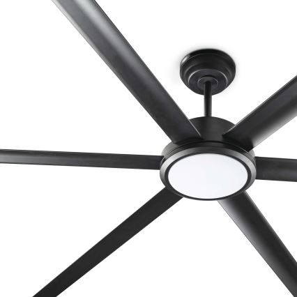 FARO 34207-130 - LED dimbare plafondventilator ROTTERDAM XXL LED/32W/230V zwart diameter 250 cm + afstandsbediening