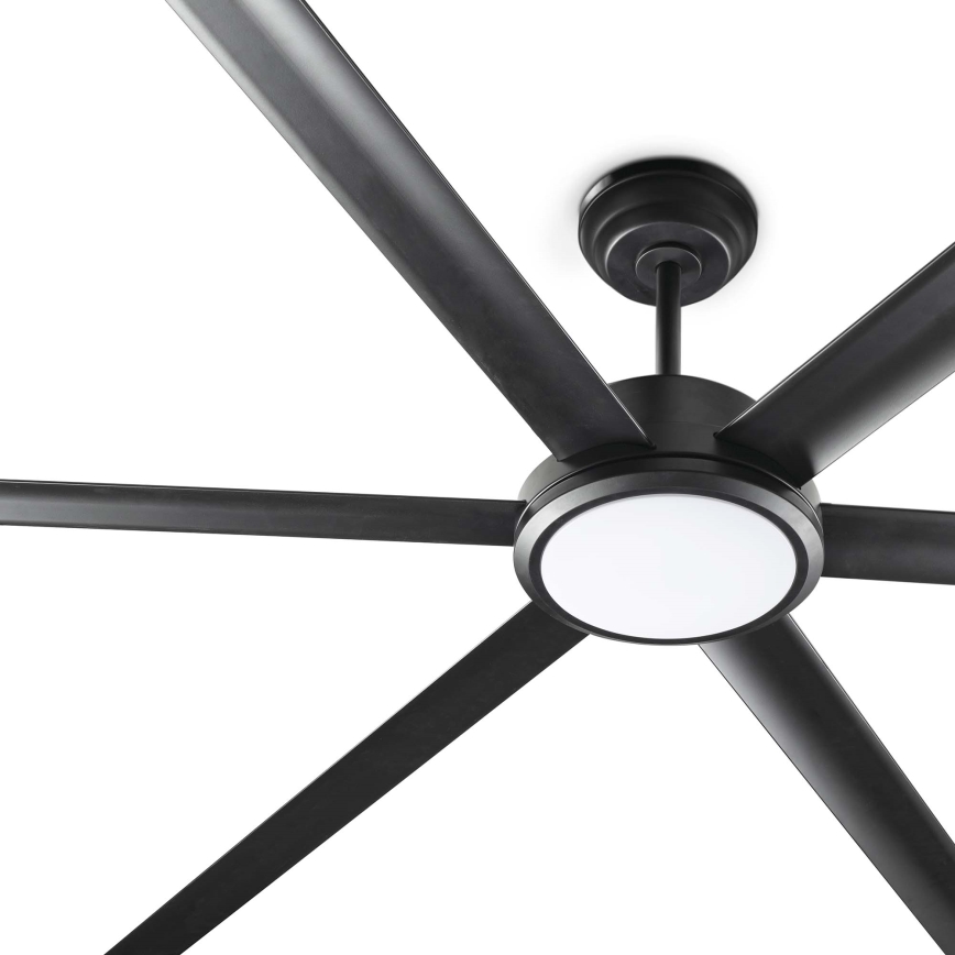 FARO 34207-130 - LED dimbare plafondventilator ROTTERDAM XXL LED/32W/230V zwart diameter 250 cm + afstandsbediening