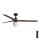 FARO 34276-11L - Plafondventilator KLIM L 1xE27/15W/230V walnoot/zwart diameter 150 cm + afstandsbediening
