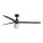 FARO 34276WT-11L - Plafondventilator KLIM L 1xE27/15W/230V hout/zwart diameter 150 cm Wi-Fi Tuya + afstandsbediening