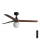 FARO 34277-11L - Plafondventilator KLIM M 1xE27/15W/230V hout/zwart diameter 125 cm + afstandsbediening