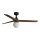 FARO 34277WT-11L - Plafondventilator KLIM M 1xE27/15W/230V hout/zwart diameter 125 cm Wi-Fi Tuya + afstandsbediening