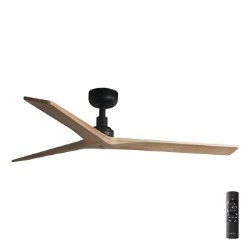 FARO 34283 - Plafondventilator KLIM M bruin/zwart diameter 125 cm + afstandsbediening
