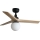FARO 34284WT-11L - Plafondventilator KLIM S 1xE27/15W/230V grenen/zwart diameter 92,5 cm Wi-Fi Tuya + afstandsbediening