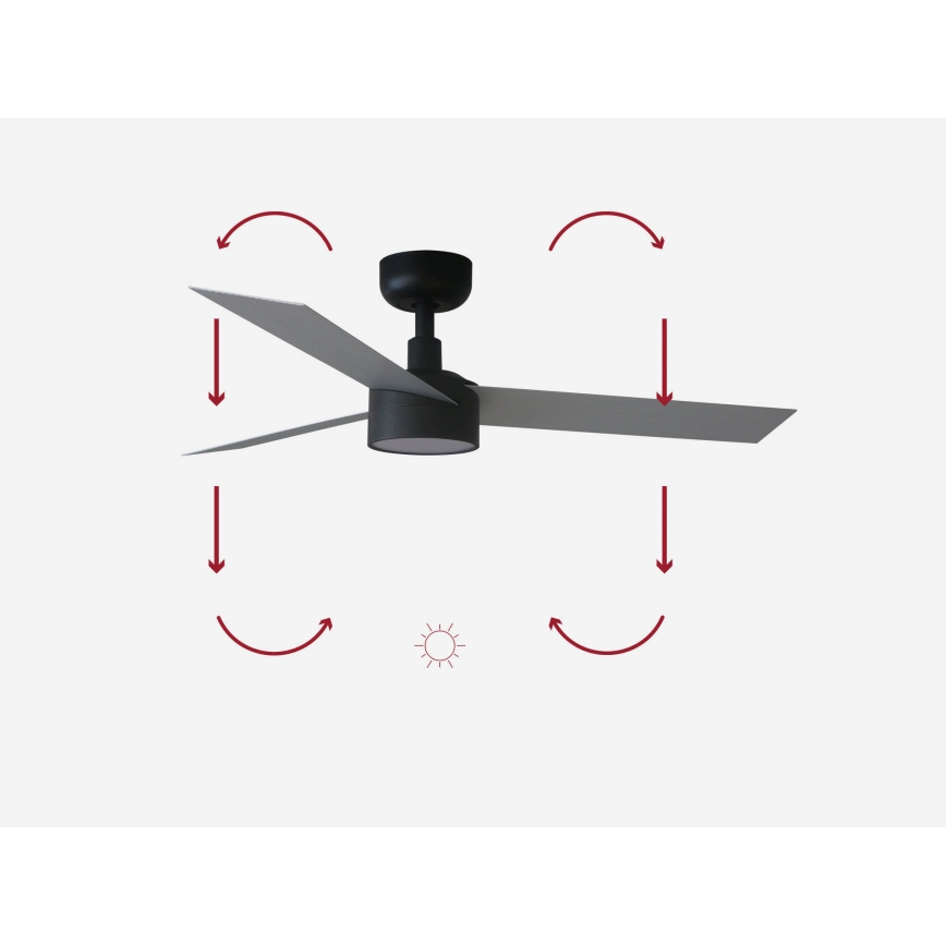 FARO 34285-1TW - LED dimbare plafondventilator CRUISER S LED/18W/230V 2700/4000/6500K diameter 106 cm + afstandsbediening