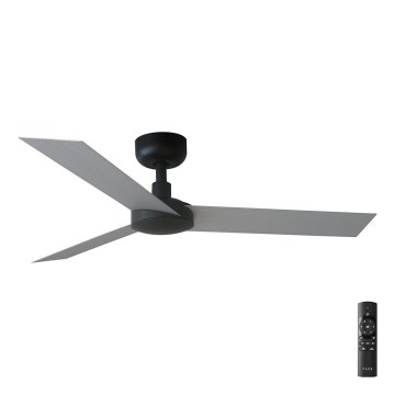 FARO 34285 - Plafondlamp CRUISER S zwart diameter 106 cm + afstandsbediening